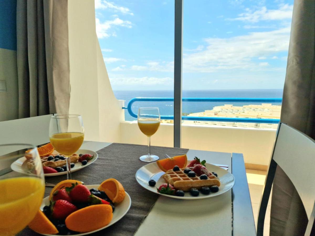 Lovely Blue Studio With Ocean View And Pool, Paraiso 918 Costa Adeje  Eksteriør bilde
